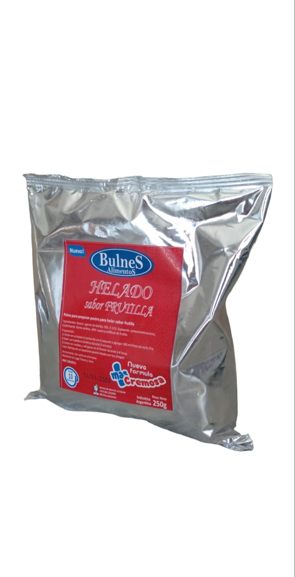 1002 Helado de Frutilla x250g